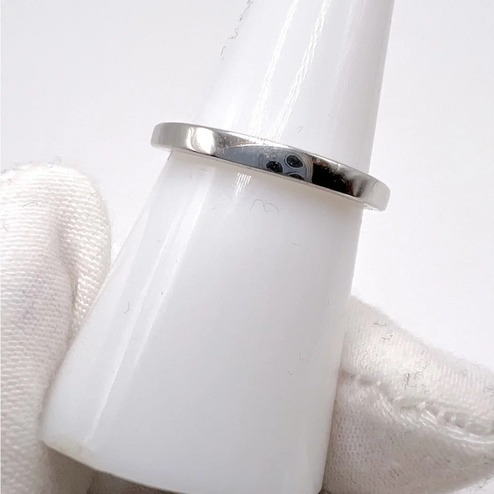 .925 Sterling Silver Padparadscha Sapphire Cz Ring - Picture 9 of 17